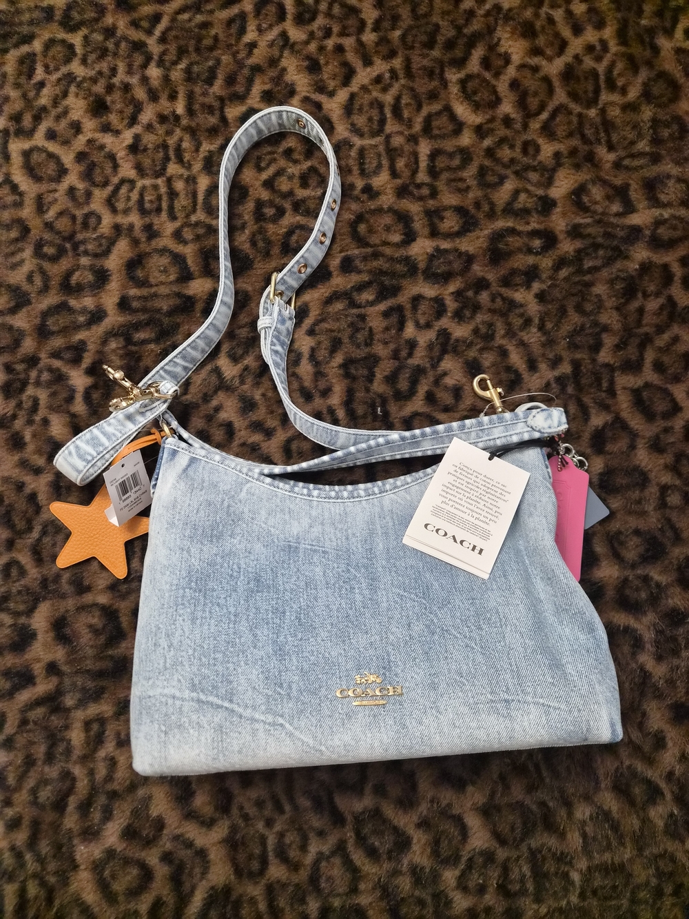 COACH DENIM LAUREL NWT